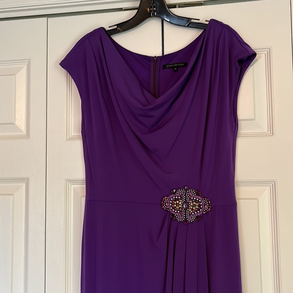 Beautiful David Meister Purple Formal Sz 10